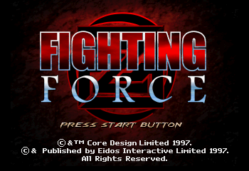 Fighting Force Title Screen